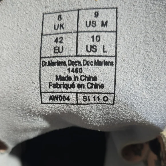 Dr. Martens Pink Floral Combat Boots - Picture 4 of 5